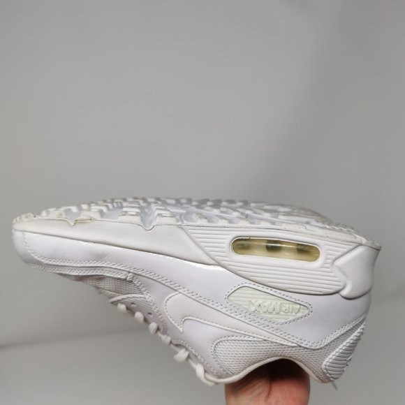 Nike Air Max 90 Premium White Athletic Sneakers - Picture 11 of 14